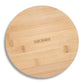 9" Bamboo Lazy Susan Revolution Turnable No Rim - Natural Bamboo Organizer for Spices, Kitchen, Pantry, or Office, 360° Rotation, Eco-Friendly